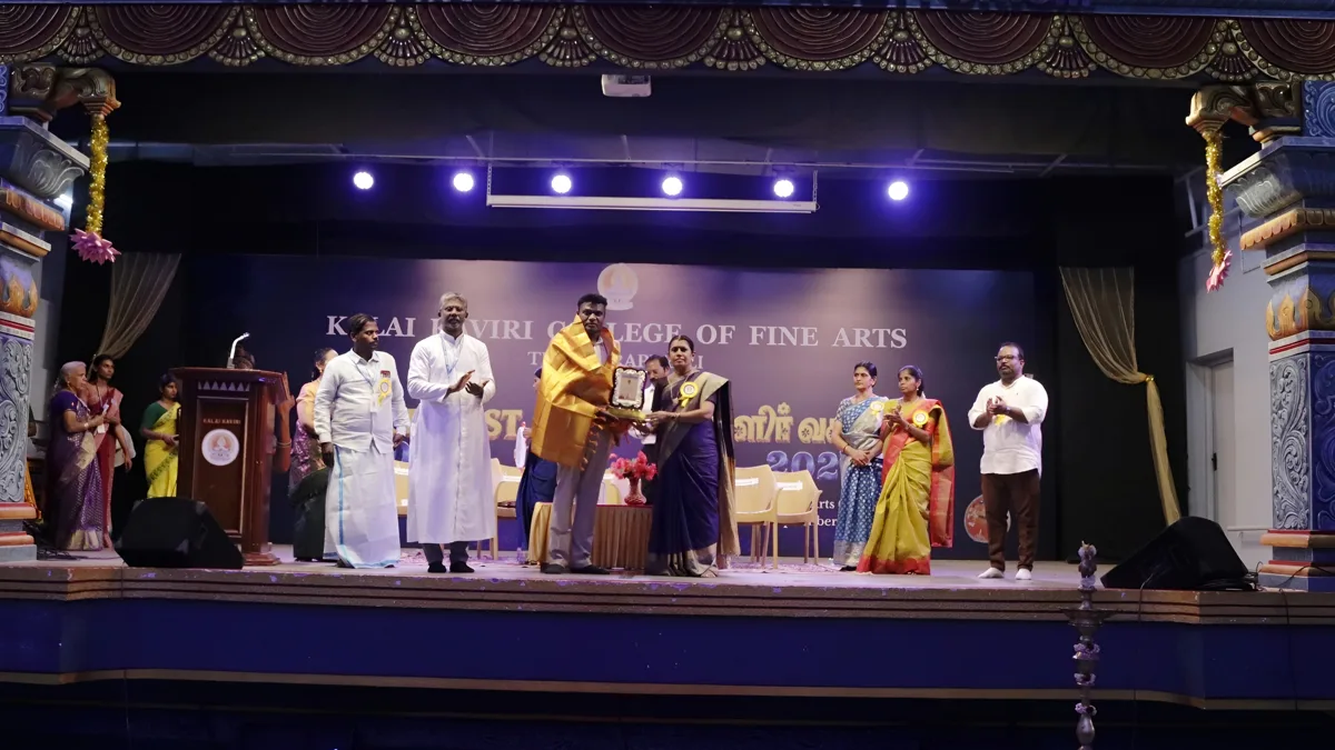 கலையின் மூலம் சமய நல்லிணக்கம்" – கலைக்காவேரி கல்லூரி நிகழ்வில் டாக்டர் கோவிந்தராஜ் வர்தணன் சிறப்புரை 4 neklf3luyghscdiks7tc