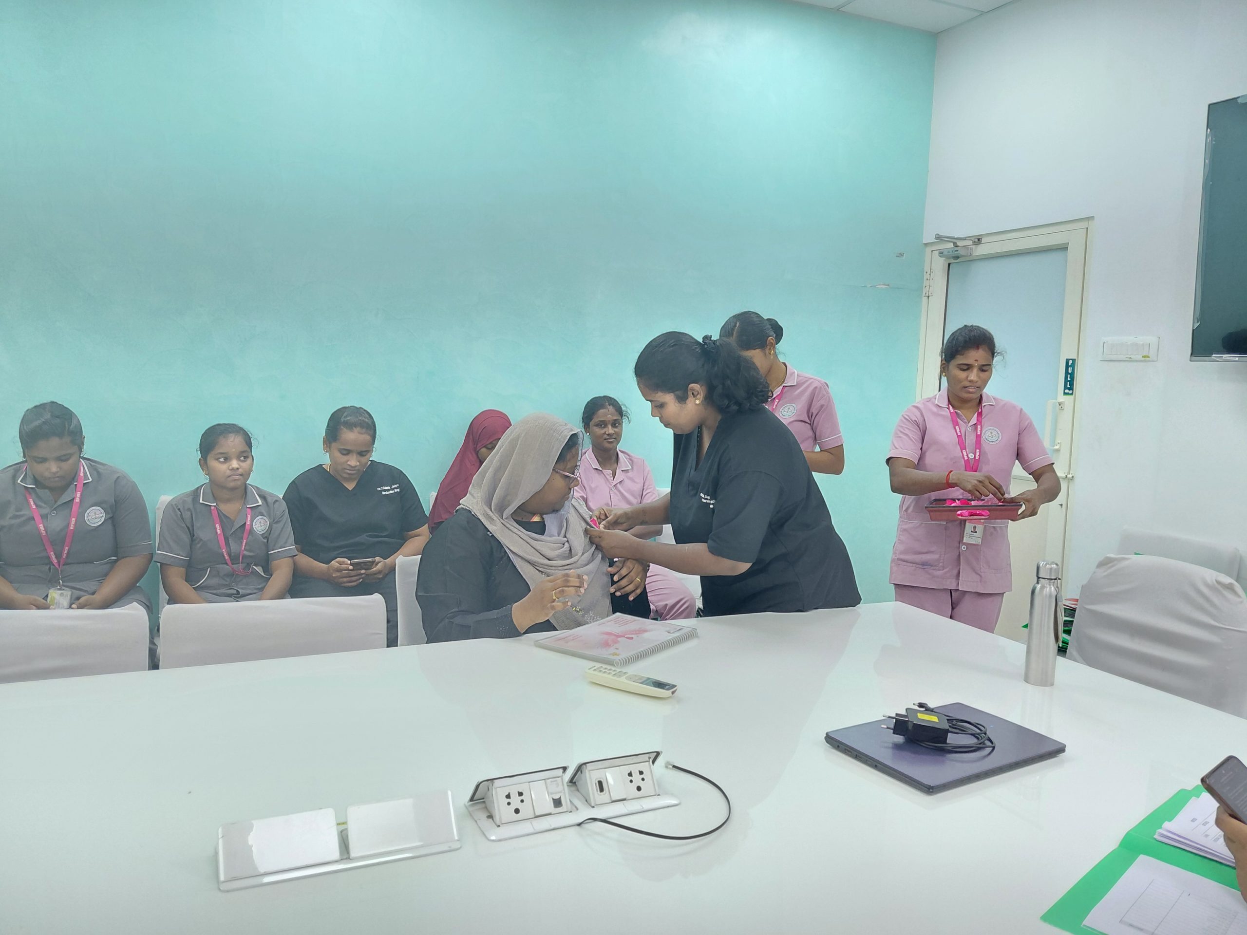 Pink October 2026: Mrs. J. Fathima Fouzia Joins Breast Cancer Awareness Initiative at Harshamitra Hospital 8 20261002 103813 scaled