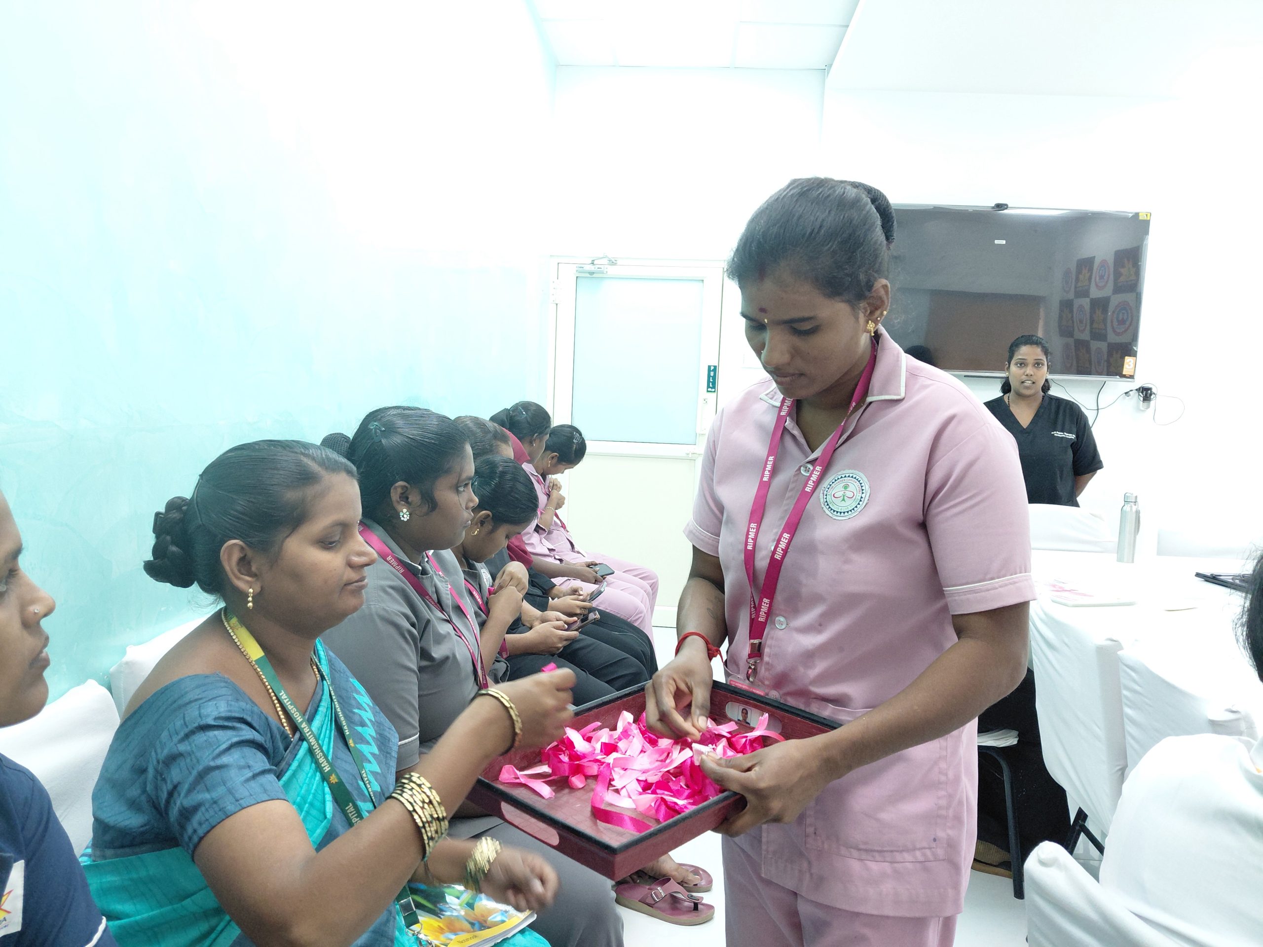 Pink October 2026: Mrs. J. Fathima Fouzia Joins Breast Cancer Awareness Initiative at Harshamitra Hospital 7 20261002 103904 scaled