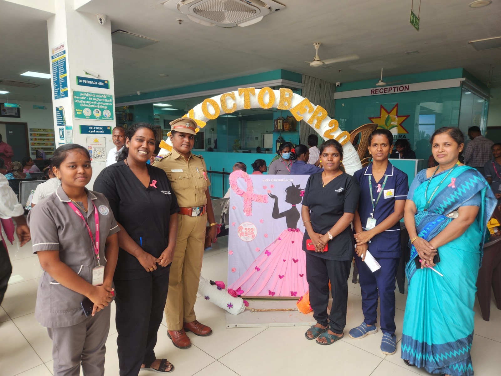 Pink October 2026: Mrs. S. Rameshmani Joins Breast Cancer Awareness Initiative at Harshamitra Hospital 2 IMG 20261013 WA0001